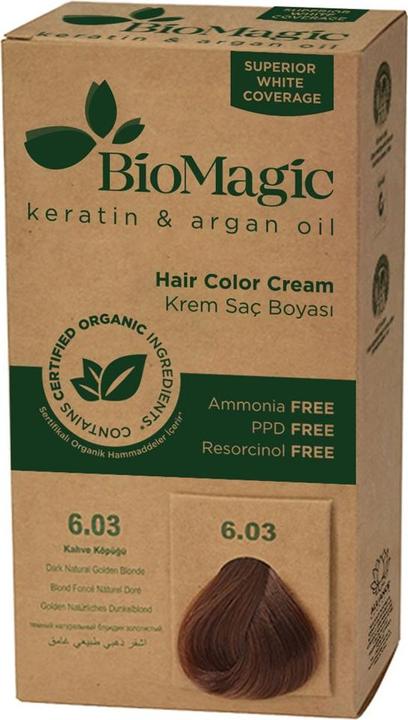 Immagine prodotto Biomagic Colore per capelli Biondo Scuro Dorato (6,03) 250 g - (Biondo oro scuro)