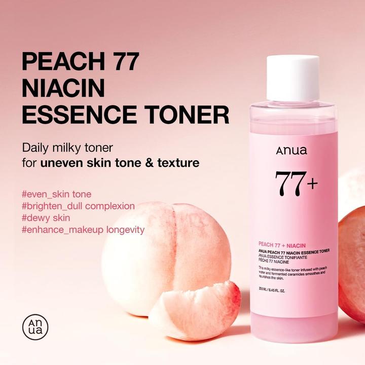 Actual product image Anua Peach 77% Niacin Essence Toner - 250 ml (250 ml)