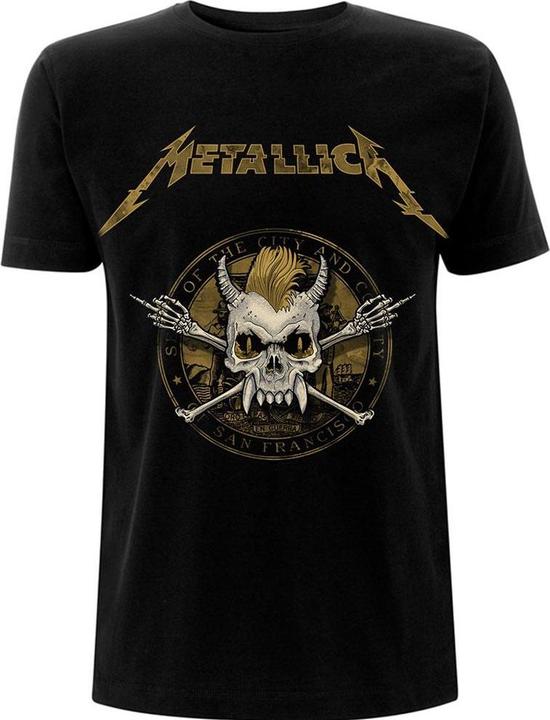 Actual product image Metallica Unisex Adult Scary Guy Seal T-Shirt (M)