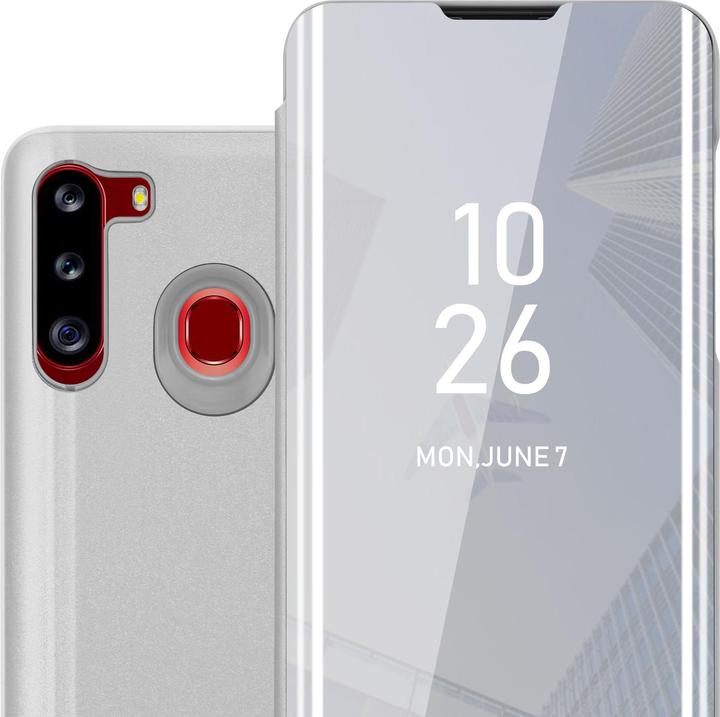Actual product image Cadorabo Book Smart View Mirror Cover (Samsung Galaxy A21)