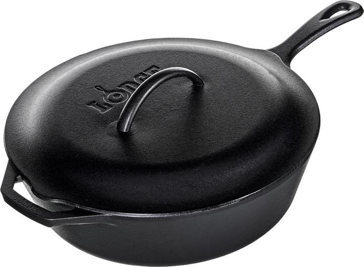 Actual product image Lodge Cast iron pan with lid (Pan set + pot set, Stainless steel)