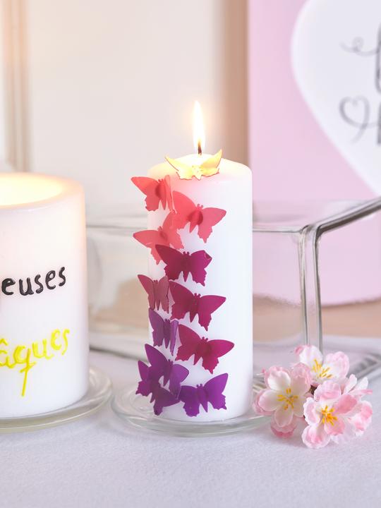 Actual product image VBS Candles glass coasters, clear, 5 pieces, Ø 10 / 7.5 cm (5 x, Glass coaster)