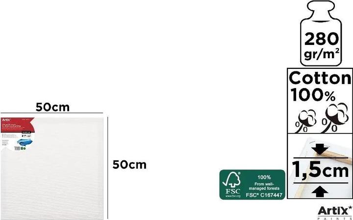 Immagine prodotto Artix Leinwand 50x50x1,5cm 280G/m2 (50 x 50 cm)