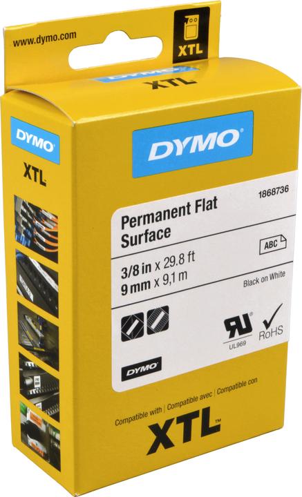 Produktbild Dymo XTL Schriftband, Polyester (0.90 cm, Weiss)