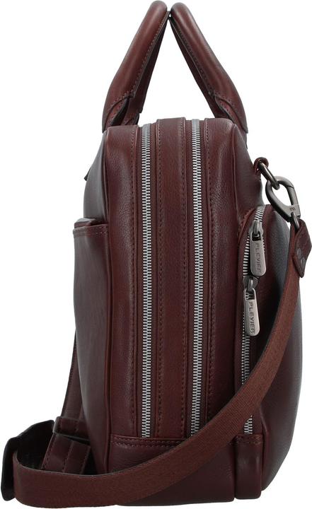 Actual product image Plevier Vintage Bill Aktentasche Leder 40 cm Laptopfach (17.32")