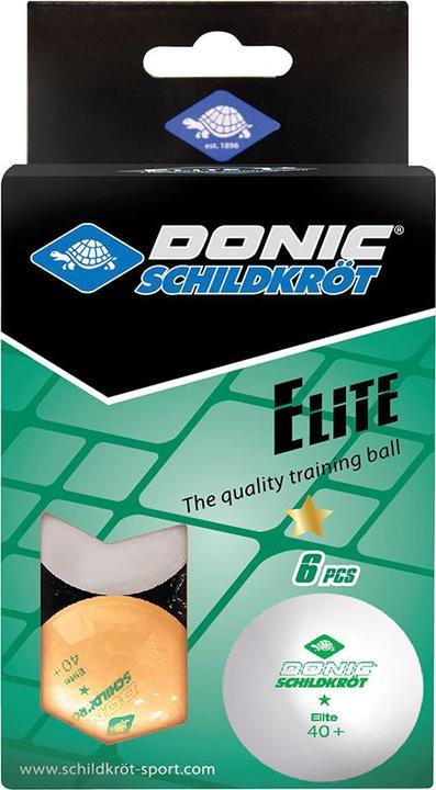 Produktbild Donic Schildkröt Tischtennisbälle 6 Stk. Elite Poly 40+ (6 Stk.)