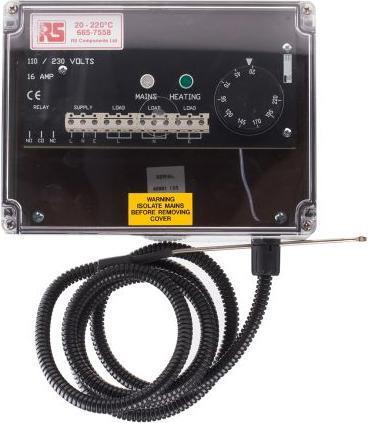 Actual product image Rs Pro Pipe Sensing Thermostat 20-220degC
