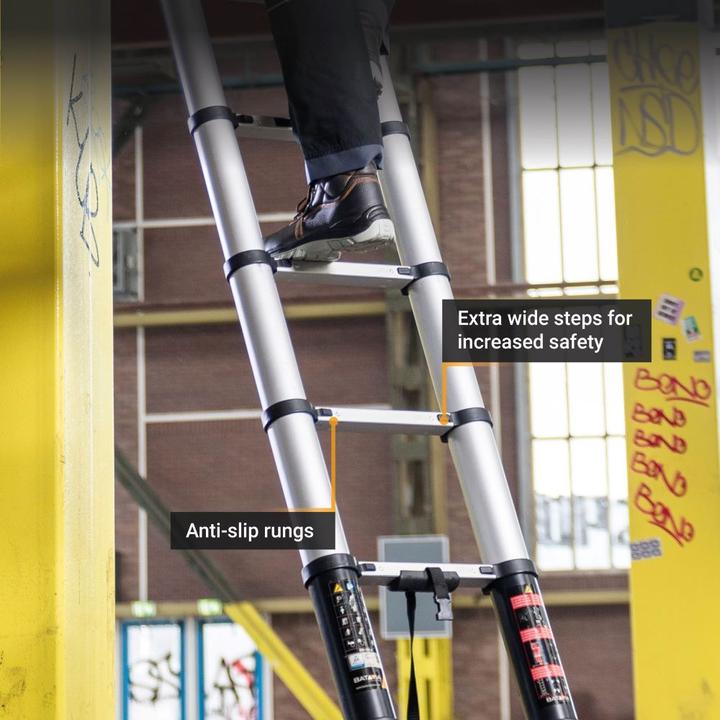Actual product image Batavia Professional Telescopic Ladder 3.81m (Telescopic ladder, 381 cm)