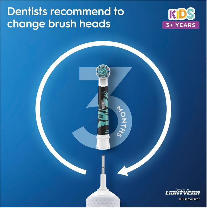 Image du produit Oral-B Vitality100 Kids Lightyear + étui de voyage (Brosse à dents oscillo-rotative)