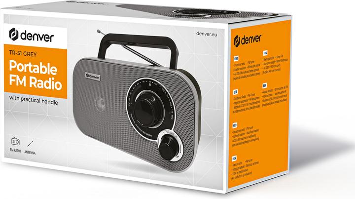 Produktbild Denver TR-51 Grey (FM, UKW)