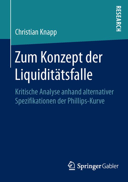 Produktbild Zum Konzept der Liquiditätsfalle (Deutsch, Christian Knapp, 2016)