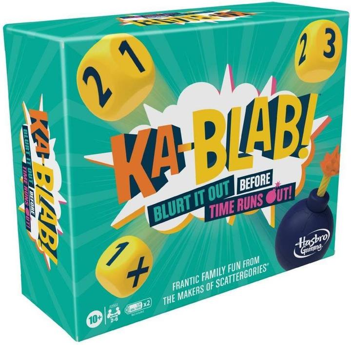 Hasbro Gaming Ka-Blab! Party-Kartenspiel (Dänisch, Norwegisch)