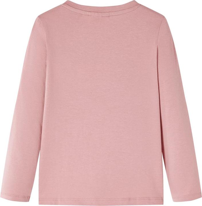 Actual product image VidaXL Children's long-sleeved shirt pink 140,Material: 95 % cotton. 5 (140)