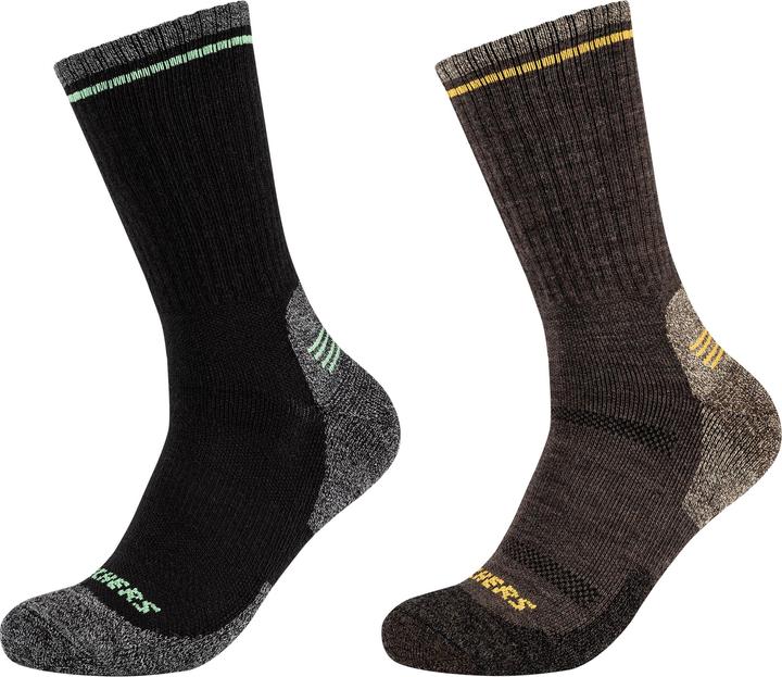 Actual product image Skechers 2PPK Men Trail Wool Socks SK41104-8997 - (43, 46)