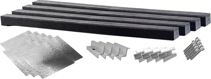 Image du produit Wattstone Support PV pour toit plat pour 3 modules solaires 0° Socle en béton avec tapis de protection en alu (Matériel de montage du système solaire)