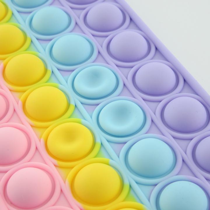 Produktbild PhoneLook Hülle Silikon Luftblasen Anti-Stress Regenbogen (Apple iPhone 7 Plus)