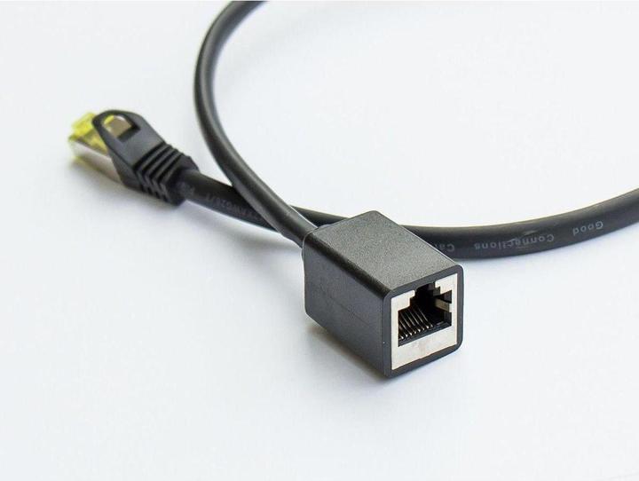 Produktbild Varia SO-37005 - RNS Patchkabelverlngerung mit Rastnasenschutz, Cat. 6, SFTP, PiMF, schwarz, 5m (S/FTP, CAT6, 5 m)