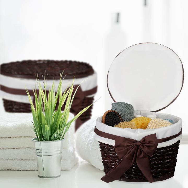 Produktbild Relaxdays Badkörbchen (2 x, 31 x 31 x 22 cm)