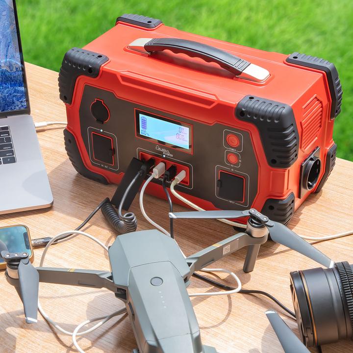 Actual product image Casativo Portable power station & solar generator with 800 Wh, 230V & 12V, 1,000 Watt (800 Wh, 7 kg)