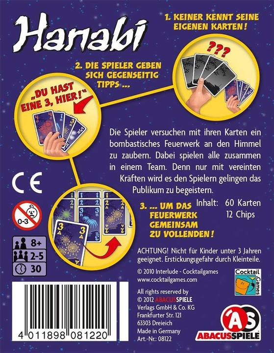 Produktbild Abacus Hanabi (Deutsch)