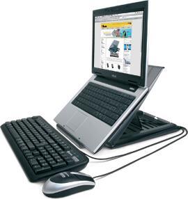 Produktbild Hamlet Tiramisu Plattform-Kit für Notebook mit Tastatur und USB-Maus