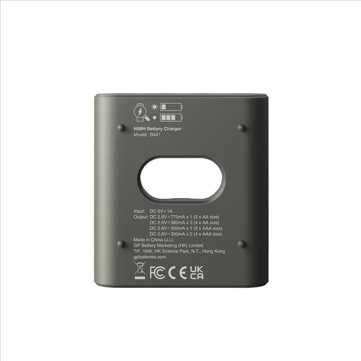 Actual product image GP Batteries GP Recharge Battery Charger, B441 (USB) (Chargers without battery)