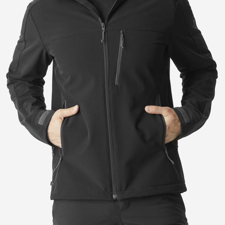 Forclaz Softshelljacke Herren - MT500 Windwarm schwarz