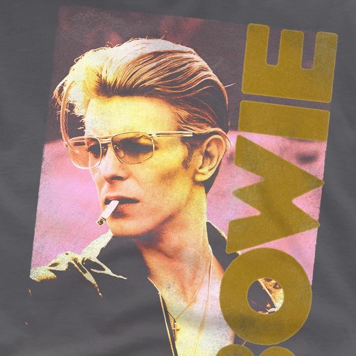 Actual product image David Bowie Mens Smokin T-Shirt (XXL)