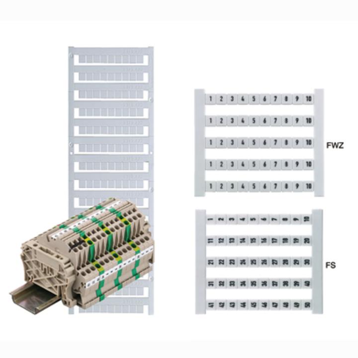Actual product image Weidmüller Terminal marker 6 mm DEK 6 GW 7 0526960007 White