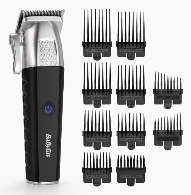 Produktbild BaByliss Lithium Power Tondeuse Mannen E812E - RVS messen - 10 opzetkammen - 3 uur