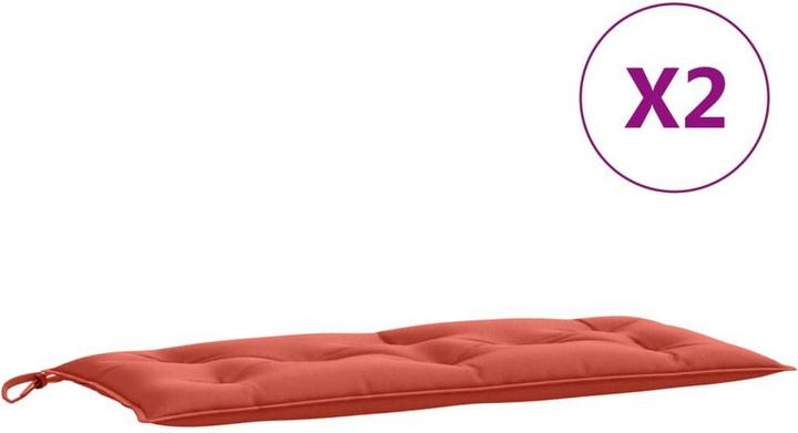 Produktbild VidaXL Gartenbank-Auflagen 2 Stk. Stoff (100 x 50 x 7 cm)