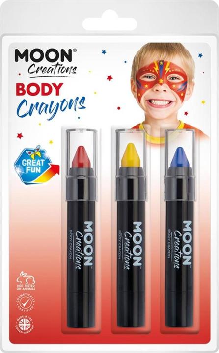 Image du produit Moon Creations - Crayon à maquillage pour corps (Jaune, Rouge, Bleu)