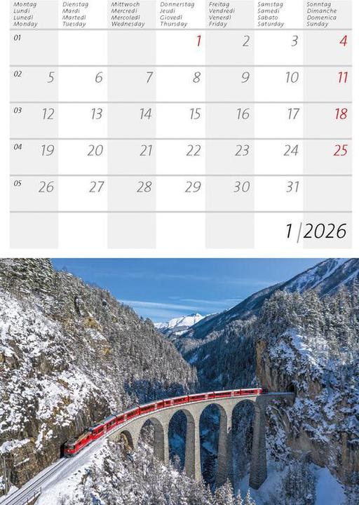 Immagine prodotto Kleiner Schweizer Kalender 2026 (Copertina rigida, Tedesco, Francese)