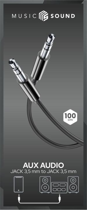 Image du produit Music Sound Aux Audio jack 3.5mm (1 m, Jack 3,5 mm (AUX))