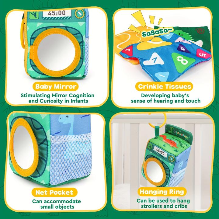 Immagine prodotto Activity Board Giocattoli a scatola di fazzoletti per neonati, giocattoli per bambini e bambini da riempire con le