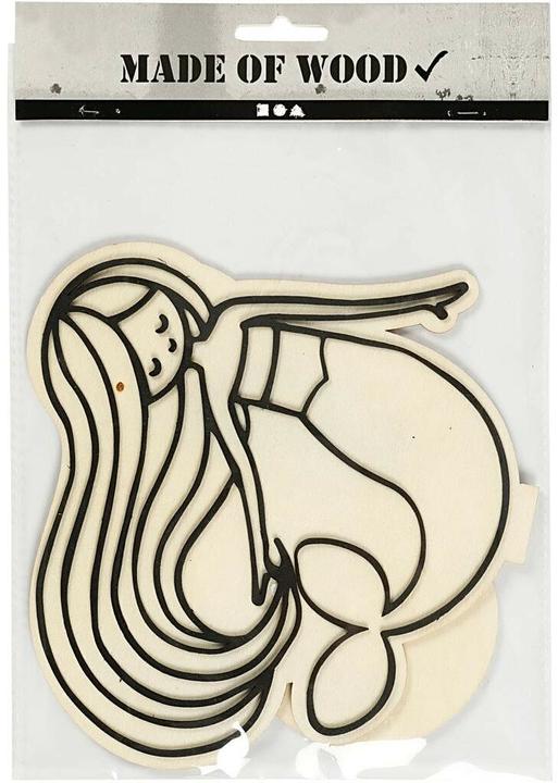 Actual product image Creativ Company Wooden article mermaid 18 cm