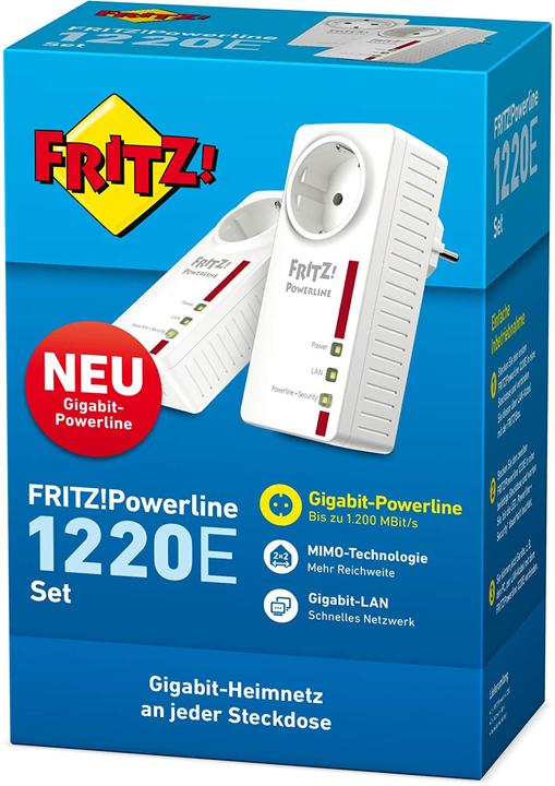 Actual product image AVM FRITZ!Powerline 1220 Set (1200 Mbit/s)