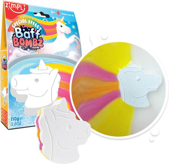 Zimpli Kids Zimpli Grande Baff Bombz Licorne Colorée – Bombe de bain pour enfants