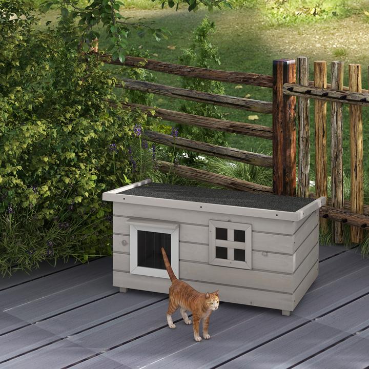 Immagine prodotto PawHut Casa per gatti con finestra (Gatto)