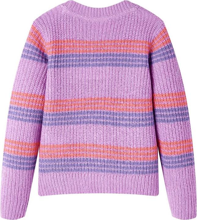 Immagine prodotto VidaXL Maglione da bambino a righe lavorato a maglia viola e rosa (128)