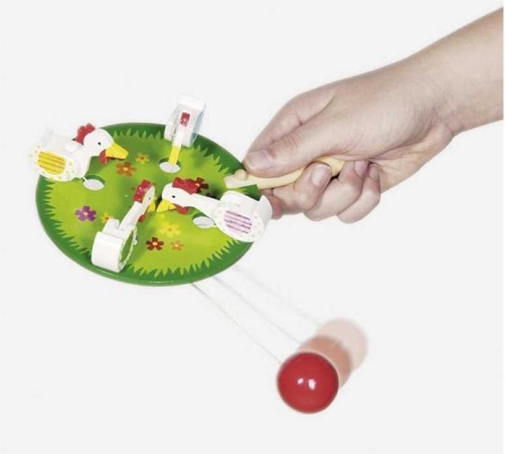 Actual product image Goki Pecking chicken game (German, Italian, English, French)
