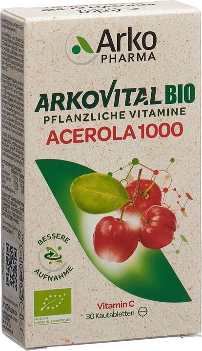 Actual product image Arkopharma Acerola tablet (30 Piece, Pills, 94 g)