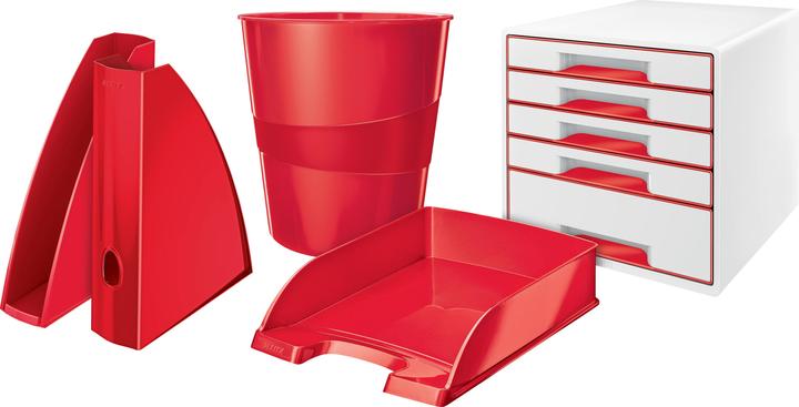 Produktbild Leitz Papierkorb WOW 15l rot metallic (15 l)
