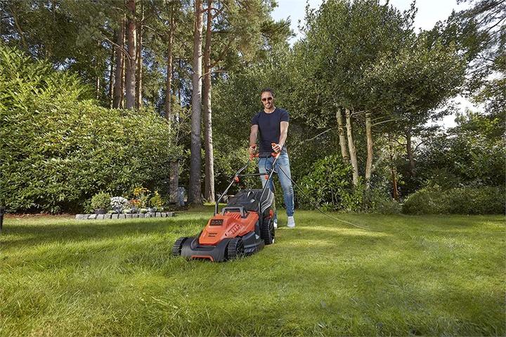Productafbeelding Black & Decker Blac grasmaaier BEMW471BH-QS 1600W 38cm maaibreedte, 45L grasopvangbak (Elektrische stroom)