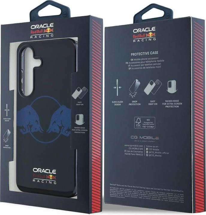 Actual product image Red Bull Case Two Bulls Logo MagSafe for Samsung Galaxy S25 navy (Samsung Galaxy S25)