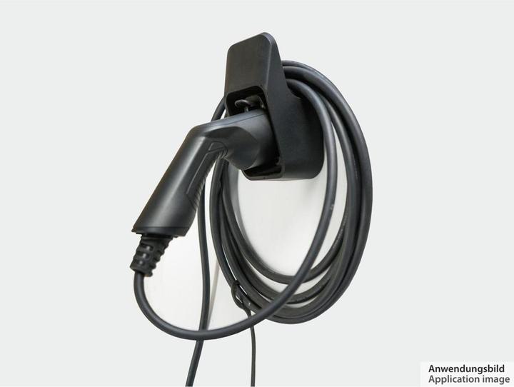 Image du produit Kabelmeister Support mural avec porte-câble intégré pour les câbles de recharge de type 2 pour voitures