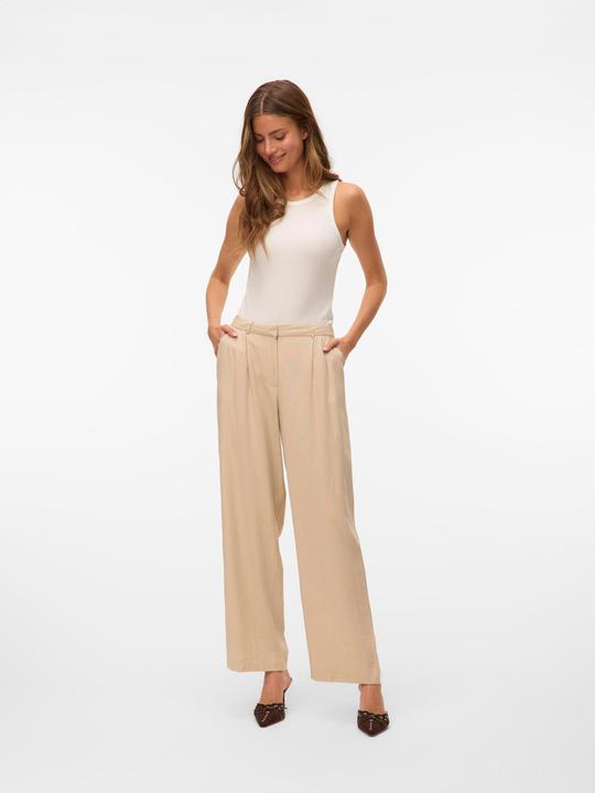 Actual product image Vero Moda VMMINDY Mid-rise waist trousers Wide leg trousers (W44/L30)