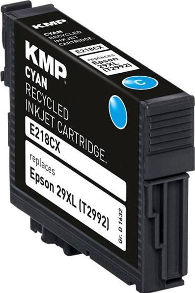 Actual product image KMP E218CX Ink Cartridge compatible with Epson T 2992 XL (C)