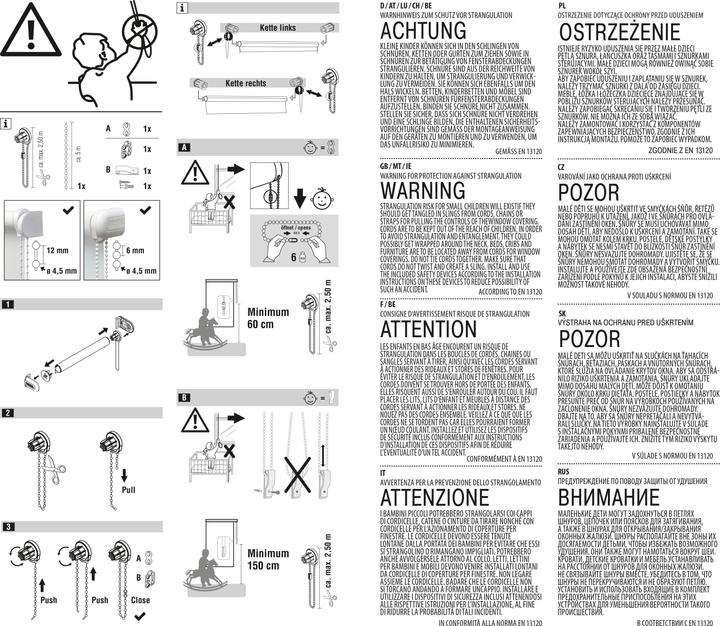 Nährwerte und Zutaten Gardinia Rollo-Kette