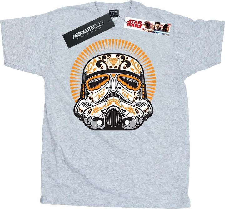 Actual product image Star Wars Mens Stormtrooper Dia De Los Muertos T-Shirt (L)